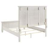 Sandy Beach Wood Queen Panel Bed Cream White | Queen | Ivory | Cream White | 201301Q