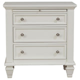 Sandy Beach 3-drawer Nightstand Cream White | Full | Ivory | Cream White | 201302