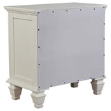 Sandy Beach 3-drawer Nightstand Cream White | Full | Ivory | Cream White | 201302