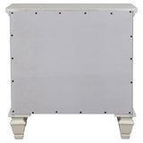 Sandy Beach 3-drawer Nightstand Cream White | Full | Ivory | Cream White | 201302