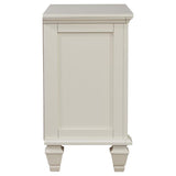 Sandy Beach 3-drawer Nightstand Cream White | Full | Ivory | Cream White | 201302
