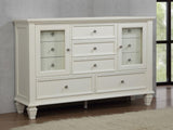 Sandy Beach 11-drawer Dresser Cream White | Full | Ivory | Cream White | 201303
