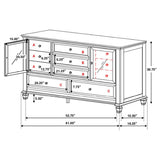 Sandy Beach 11-drawer Dresser Cream White | Full | Ivory | Cream White | 201303
