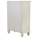 Sandy Beach 5-drawer Bedroom Chest Cream White | Full | Ivory | Cream White | 201305