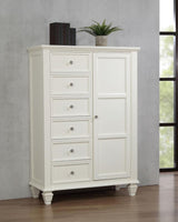 Sandy Beach 8-drawer Door Chest Cream White | Ivory | Cream White | 201308