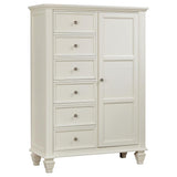 Sandy Beach 8-drawer Door Chest Cream White | Ivory | Cream White | 201308