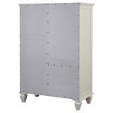 Sandy Beach 8-drawer Door Chest Cream White | Ivory | Cream White | 201308