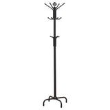Collier 12 Hook Freestanding Coat Rack Hat Hanger Black | Black | 2019
