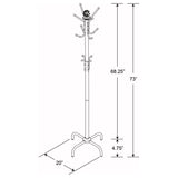 Collier 12 Hook Freestanding Coat Rack Hat Hanger Black | Black | 2019