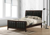 Carlton Wood Full Panel Bed Cappuccino | Brown | Cappuccino | 202091F