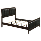 Carlton Wood Full Panel Bed Cappuccino | Brown | Cappuccino | 202091F