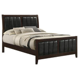 Carlton Wood Full Panel Bed Cappuccino | Brown | Cappuccino | 202091F