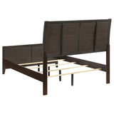 Carlton Wood Full Panel Bed Cappuccino | Brown | Cappuccino | 202091F