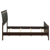 Carlton Wood Full Panel Bed Cappuccino | Brown | Cappuccino | 202091F