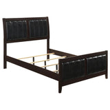 Carlton Wood California King Panel Bed Cappuccino | Brown | Cappuccino | 202091KW