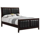 Carlton Wood California King Panel Bed Cappuccino | Brown | Cappuccino | 202091KW