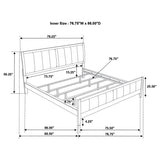 Carlton Wood California King Panel Bed Cappuccino | Brown | Cappuccino | 202091KW