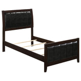 Carlton 4-piece Twin Bedroom Set Cappuccino | Gallery | 202091T-S4 202091F-S4 202091Q-S4 202091KE-S4 202091KW-S4 202091T-S5 202091F-S5 202091Q-S5 202091KE-S5 202091KW-S5