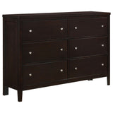 Carlton 4-piece Twin Bedroom Set Cappuccino | Gallery | 202091T-S4 202091F-S4 202091Q-S4 202091KE-S4 202091KW-S4 202091T-S5 202091F-S5 202091Q-S5 202091KE-S5 202091KW-S5