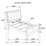 Carlton 4-piece Twin Bedroom Set Cappuccino | Gallery | 202091T-S4 202091F-S4 202091Q-S4 202091KE-S4 202091KW-S4 202091T-S5 202091F-S5 202091Q-S5 202091KE-S5 202091KW-S5