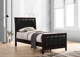 Carlton Wood Twin Panel Bed Cappuccino | Twin | Brown | Cappuccino | 202091T