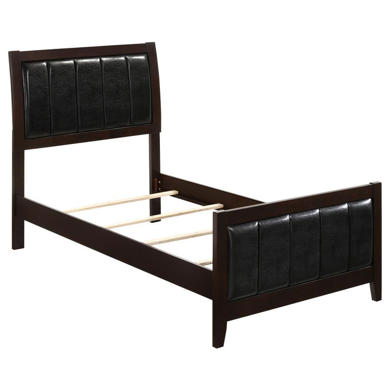 Carlton Wood Panel Bed Cappuccino