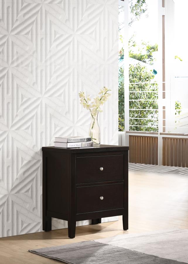 Carlton 2-drawer Nightstand Cappuccino | King | Brown | Cappuccino | 202092