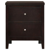 Carlton 2-drawer Nightstand Cappuccino | King | Brown | Cappuccino | 202092
