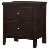 Carlton 2-drawer Nightstand Cappuccino | King | Brown | Cappuccino | 202092