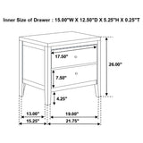 Carlton 2-drawer Nightstand Cappuccino | King | Brown | Cappuccino | 202092