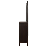 Carlton 6-drawer Dresser with Mirror Cappuccino | Brown | Cappuccino | 202093M