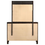Carlton 6-drawer Dresser with Mirror Cappuccino | Brown | Cappuccino | 202093M