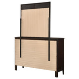 Carlton 6-drawer Dresser with Mirror Cappuccino | Brown | Cappuccino | 202093M