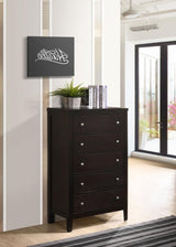 Carlton 5-drawer Bedroom Chest Cappuccino | Brown | Cappuccino | 202095