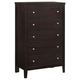 Carlton 5-drawer Bedroom Chest Cappuccino | Brown | Cappuccino | 202095