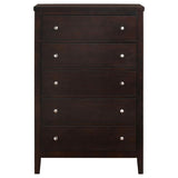 Carlton 5-drawer Bedroom Chest Cappuccino | Brown | Cappuccino | 202095