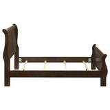 Louis Philippe Wood Full Sleigh Bed Cappuccino | Brown | Cappuccino | 202411F