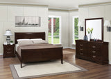 Louis Philippe 4-piece Twin Bedroom Set Cappuccino | Eastern King / 4-piece | 202411KE-S4