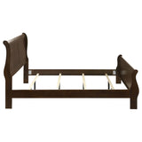 Louis Philippe Wood Eastern King Sleigh Bed Cappuccino | Brown | Cappuccino | 202411KE