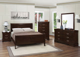 Louis Philippe 4-piece Twin Bedroom Set Cappuccino | Queen / 5-piece | 202411Q-S5