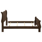 Louis Philippe Wood Queen Sleigh Bed Cappuccino | Brown | Cappuccino | 202411Q