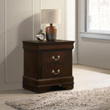 Louis Philippe 2-drawer Nightstand Cappuccino | Brown | Cappuccino | 202412