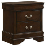 Louis Philippe 2-drawer Nightstand Cappuccino | Brown | Cappuccino | 202412