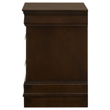 Louis Philippe 2-drawer Nightstand Cappuccino | Brown | Cappuccino | 202412