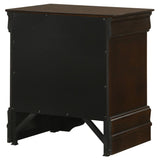 Louis Philippe 2-drawer Nightstand Cappuccino | Brown | Cappuccino | 202412