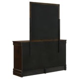 Louis Philippe 6-drawer Dresser with Mirror Cappuccino | Brown | Cappuccino | 202413M