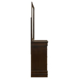 Louis Philippe 6-drawer Dresser with Mirror Cappuccino | Brown | Cappuccino | 202413M