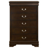 Louis Philippe 5-drawer Bedroom Chest Cappuccino | Brown | Cappuccino | 202415