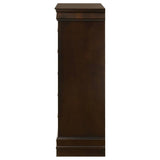 Louis Philippe 5-drawer Bedroom Chest Cappuccino