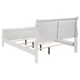 Louis Philippe 47-inch Eastern King Sleigh Panel Bed White | White | 202441KE